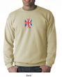 Union Jack Sweatshirt British UK Flag Small Print Adult Sweatshirt