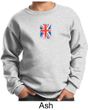 Union Jack Sweatshirt British UK Flag Small Print Youth Sweatshirt