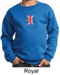 Union Jack Sweatshirt British UK Flag Small Print Youth Sweatshirt
