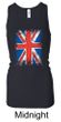 Union Jack Tank Top Big Print Ladies Longer Length Racerback Tanktop