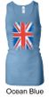 Union Jack Tank Top Big Print Ladies Longer Length Racerback Tanktop