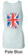 Union Jack Tank Top Big Print Ladies Longer Length Racerback Tanktop