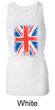 Union Jack Tank Top Big Print Ladies Longer Length Racerback Tanktop