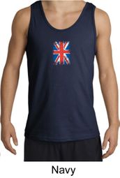 Union Jack Tank Top British UK Flag Small Print Adult Tanktop