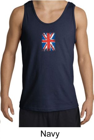 Union Jack Tank Top British UK Flag Small Print Adult Tanktop
