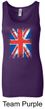 Union Jack Tank Top UK Flag Big Print Ladies Longer Length Tanktop