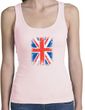 Union Jack Tank Top UK Flag Small Print Juniors Tanktop