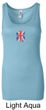Union Jack Tank Top UK Flag Small Print Ladies Longer Length Tanktop