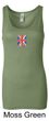 Union Jack Tank Top UK Flag Small Print Ladies Longer Length Tanktop