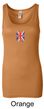 Union Jack Tank Top UK Flag Small Print Ladies Longer Length Tanktop