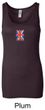 Union Jack Tank Top UK Flag Small Print Ladies Longer Length Tanktop