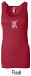 Union Jack Tank Top UK Flag Small Print Ladies Longer Length Tanktop
