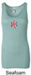 Union Jack Tank Top UK Flag Small Print Ladies Longer Length Tanktop