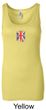 Union Jack Tank Top UK Flag Small Print Ladies Longer Length Tanktop