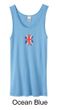 Union Jack Tank Top UK Flag Small Print Ladies Organic Tanktop