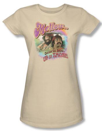 Up In Smoke Shirt Juniors Mellow Cream Tee T-Shirt