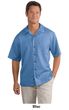 Upscale Men's Short Sleeve Easy Care Camp Shirt
