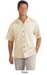 Upscale Men's Short Sleeve Easy Care Camp Shirt
