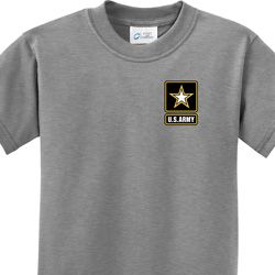 US Army Pocket Print Kids Shirts