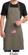US Flag Pocket Print Full Length Apron with Pockets
