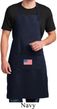 US Flag Pocket Print Full Length Apron with Pockets