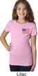 US Flag Pocket Print Girls Shirt