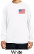 US Flag Pocket Print Kids Dry Wicking Long Sleeve Shirt