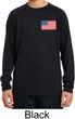 US Flag Pocket Print Kids Dry Wicking Long Sleeve Shirt