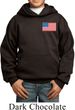US Flag Pocket Print Kids Hoodie