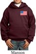 US Flag Pocket Print Kids Hoodie