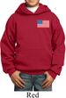 US Flag Pocket Print Kids Hoodie