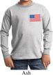 US Flag Pocket Print Kids Long Sleeve Shirt