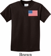 US Flag Pocket Print Kids Shirt