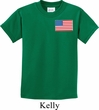US Flag Pocket Print Kids Shirt