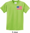 US Flag Pocket Print Kids Shirt