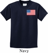 US Flag Pocket Print Kids Shirt