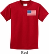 US Flag Pocket Print Kids Shirt
