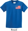 US Flag Pocket Print Kids Shirt