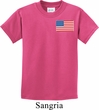 US Flag Pocket Print Kids Shirt