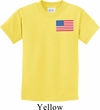 US Flag Pocket Print Kids Shirt