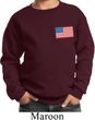 US Flag Pocket Print Kids Sweatshirt