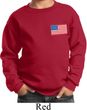 US Flag Pocket Print Kids Sweatshirt