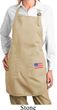 US Flag Pocket Print Ladies Full Length Apron with Pockets