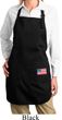 US Flag Pocket Print Ladies Full Length Apron with Pockets
