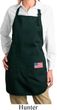US Flag Pocket Print Ladies Full Length Apron with Pockets