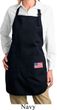 US Flag Pocket Print Ladies Full Length Apron with Pockets