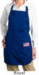 US Flag Pocket Print Ladies Full Length Apron with Pockets