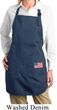 US Flag Pocket Print Ladies Full Length Apron with Pockets