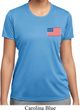 US Flag Pocket Print Ladies Moisture Wicking Shirt