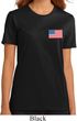 US Flag Pocket Print Ladies Organic Shirt